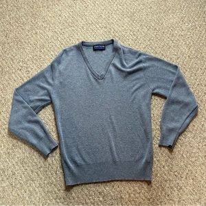 Jantzen Classics V Neck Sweater Made in USA Mens M Blue Pullover Lightweight